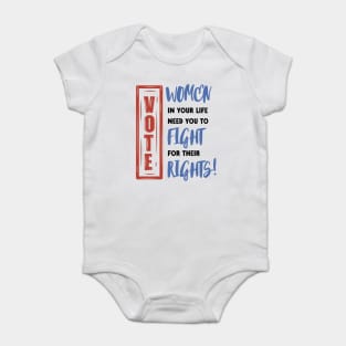VOTE for Women's Rights Baby Bodysuit